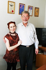 Елена Бэкингерм и Астафьев Борис Михайлович, основатель школы русской хиромантии